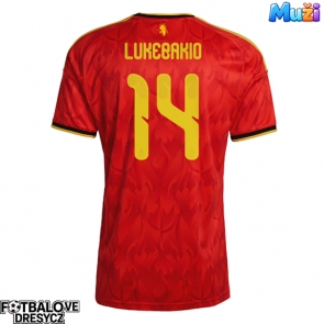 Belgie Dodi Lukebakio #14 Domácí Dres MS 2026 Krátký Rukáv